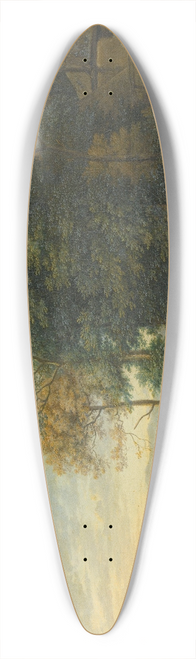 Karel Dujardin - Landscape with Two Donkeys, Goats and Pigs 39.3 inch art pintail longboard deck