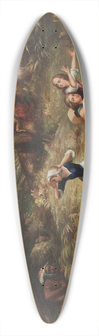 Karl Bodmer - Capture of the Calloway Girls and Jemima Boone 39.3 inch art pintail longboard deck