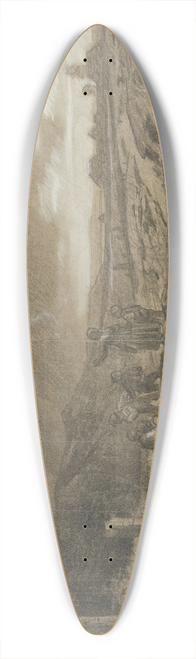 Karl Friedrich Harveng - Schwarzwlder Schuljugend bei heraufziehendem Gewitter 39.3 inch art pintail longboard deck