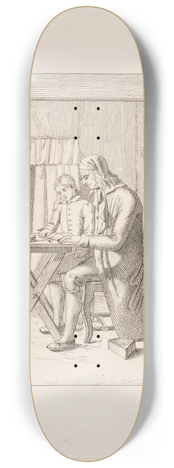 Christian Andreas Schleisner - Lrer og to drenge 8.25 inch art skate deck