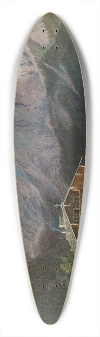 Karl Reinhold - Zedlitz Villa at Lake Altaussee with a view of Trisselwand 39.3 inch art pintail longboard deck