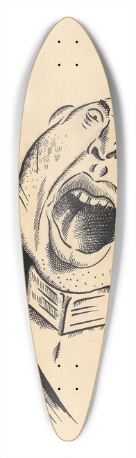 Karl Wiener - Es braust ein Ruf wie Donnerhall 39.3 inch art pintail longboard deck