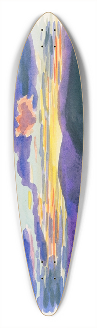 Karl Wiener - Naturstudie XII 39.3 inch art pintail longboard deck