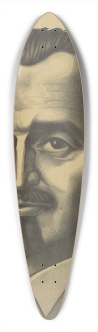 Karl Wiener - Portrait eines Mannes 39.3 inch art pintail longboard deck