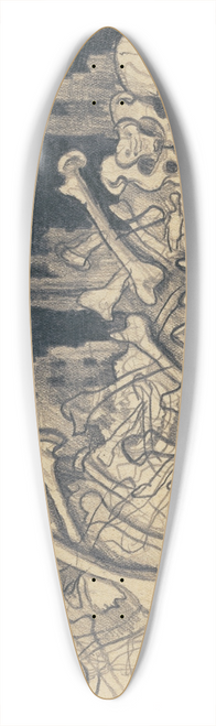 Karl Wiener - Sammelt Knochen! 39.3 inch art pintail longboard deck