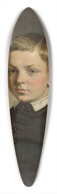 Karol Modnicki - Bust portrait of a boy 39.3 inch art pintail longboard deck