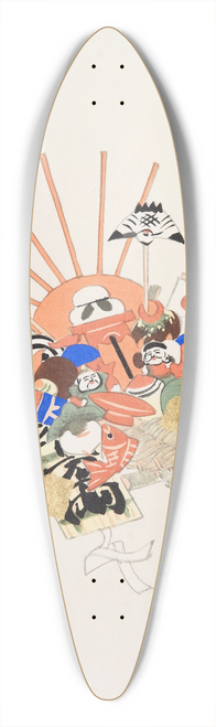 Kawasaki Kyosen - Kyosens Collected Illustrations of Japanese Toys Pl.082 39.3 inch art pintail longboard deck