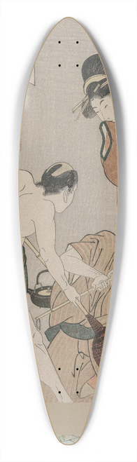 Kitagawa Utamaro - Chushingura: Act XI of The Storehouse of Loyalty 39.3 inch art pintail longboard deck