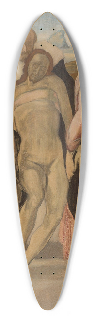 Konrad Krzyanowski - Entombment of Christ 39.3 inch art pintail longboard deck