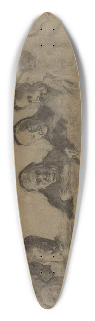 Konrad Krzyanowski - Evening siesta 39.3 inch art pintail longboard deck