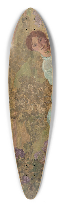 Konstantin Andreevich Somov - Repose At Sunset 39.3 inch art pintail longboard deck