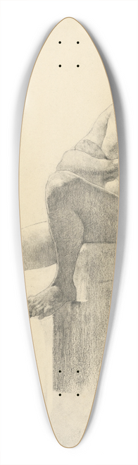 kos Aranyossy - tdia sediaceho mua s prekrenmi rukami 39.3 inch art pintail longboard deck