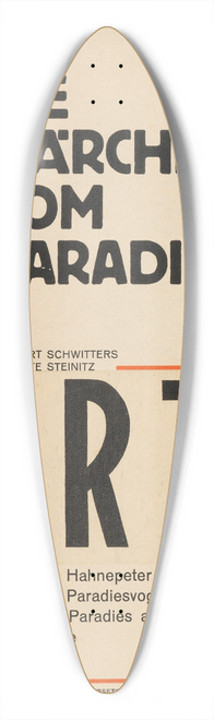 Kurt Schwitters - Die Mrchen vom Paradies 39.3 inch art pintail longboard deck