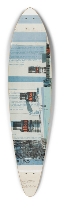Kurt Schwitters - Fr Jan Tschichold 39.3 inch art pintail longboard deck