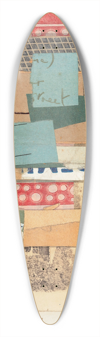 Kurt Schwitters - Mz x 21 Street 39.3 inch art pintail longboard deck