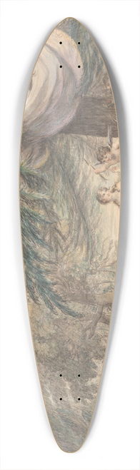 Lady Diana Beauclerk - An Allegory of Love 39.3 inch art pintail longboard deck