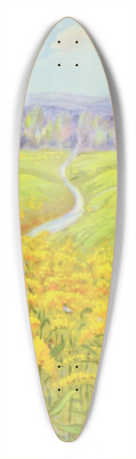 Lafayette F. Cargill - Goldenrod 39.3 inch art pintail longboard deck
