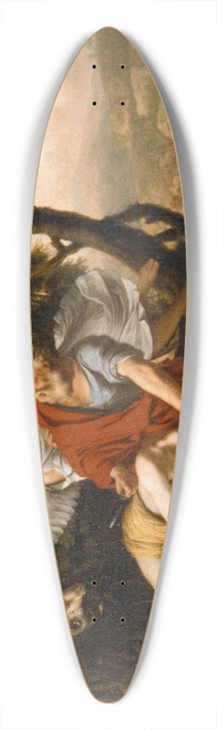 Laurent de la Hyre - The Sacrifice of Isaac 39.3 inch art pintail longboard deck
