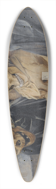 Laurits Andersen Ring - Three Skulls from Convento dei Cappucini at Palermo 39.3 inch art pintail longboard deck