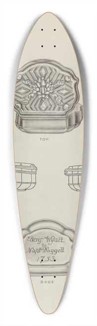 Lawrence Flynn - Silver Snuff Box 39.3 inch art pintail longboard deck