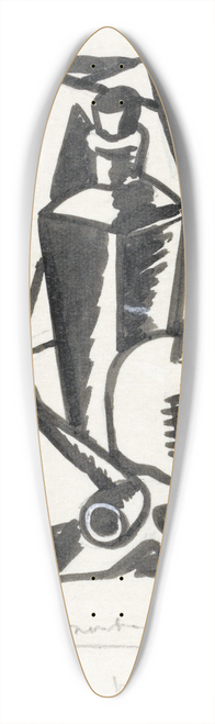 Leo Gestel - Stilleven met appel, pijp en fles 39.3 inch art pintail longboard deck