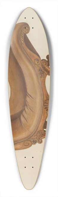 Leonard Battee - Gentlemens Smoking Lounge 39.3 inch art pintail longboard deck