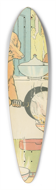 Leonard Leslie Brooke - The bears at home 39.3 inch art pintail longboard deck