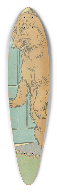 Leonard Leslie Brooke - The bears return home 39.3 inch art pintail longboard deck