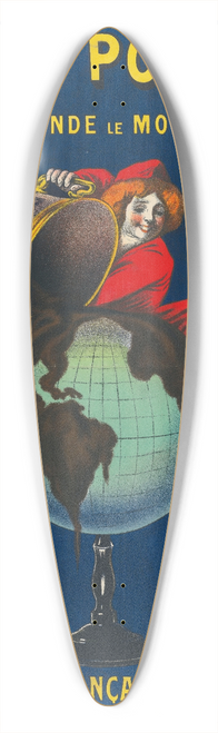 Leonetto Cappiello - Le Cacao Poulain 39.3 inch art pintail longboard deck