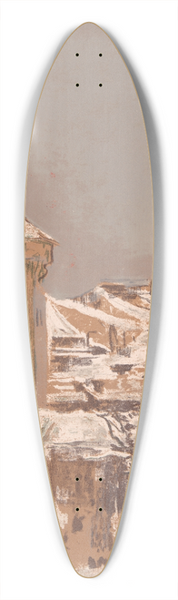 Leon Wyczkowski - Florian Gate in Cracow from the windows of the Academy of Fine Arts 39.3 inch art pintail longboard deck