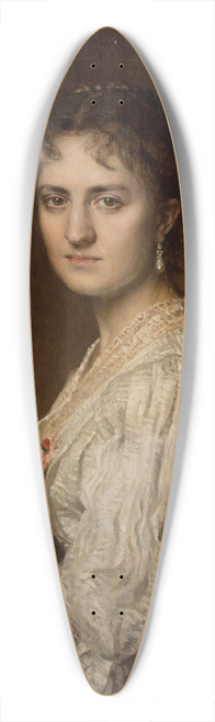 Leopold Horowitz - Portrait of Anna Branicka 39.3 inch art pintail longboard deck