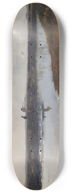 Adrian Scott Stokes - Hunters on the moor north of Skagen 8.25 inch art skate deck