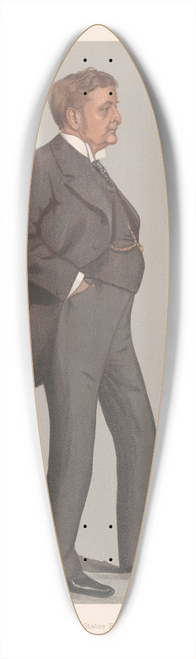Leslie Matthew Ward - Americans. United States Embrassy. Mr. J.H. Choate. 28 September 1899 39.3 inch art pintail longboard deck