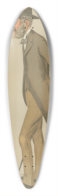 Leslie Matthew Ward - Miscellaneous; Cobham Hall, The Earl of Darnley, December 21, 1893 39.3 inch art pintail longboard deck