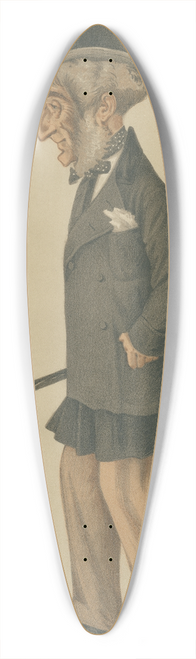 Leslie Matthew Ward - Shipping Officials; He built the Alabama and the Captain, Mr. John Laird, May 17, 1873 39.3 inch art pintail longboard deck
