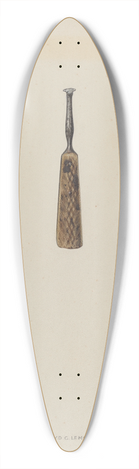 Lloyd Charles Lemcke - Leather Guide Marker 39.3 inch art pintail longboard deck