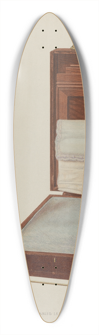 Lloyd Charles Lemcke - Pillow Sham Holder 39.3 inch art pintail longboard deck