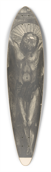 Lodewijk Schelfhout - Christus aan het kruis. 39.3 inch art pintail longboard deck