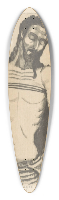 Lodewijk Schelfhout - Christus, hangend aan een doek 39.3 inch art pintail longboard deck