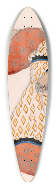 Lon Bakst - Costume Design for Theseus in Oedipus at Colonus 39.3 inch art pintail longboard deck