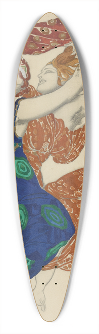 Lon Bakst - Narcisse 39.3 inch art pintail longboard deck