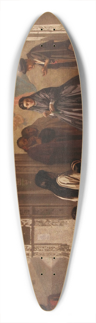 Lon Bonnat - Jeune femme faisant la charit  lentre de la chapelle de lhpital San Sebastian  Cordoue 39.3 inch art pintail longboard deck