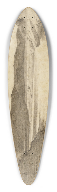 Lon Bonnat - Paysage des bords du Tibre 39.3 inch art pintail longboard deck