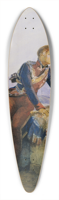 Lon Cogniet - The Polish Standard-Bearer, Paris 1814 39.3 inch art pintail longboard deck