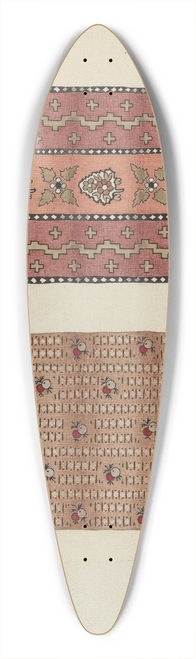 Lon Cronk - Printed Cotton 39.3 inch art pintail longboard deck