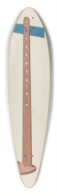 Lon Cronk - Shaker Candle Stand 39.3 inch art pintail longboard deck