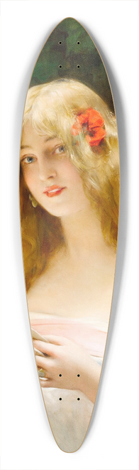 Lon Franois Comerre - La Belle Liseuse 39.3 inch art pintail longboard deck