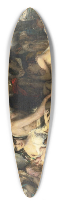 Lon Franois Comerre - The Captivity Of The Jews In Babylon 39.3 inch art pintail longboard deck
