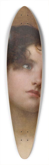 Lon-Jean-Basile Perrault - Portrait Of A Young Child 39.3 inch art pintail longboard deck