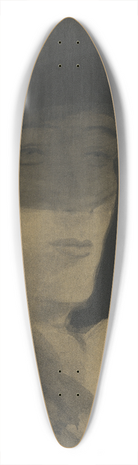 Lon Spilliaert - De dame met sluier 39.3 inch art pintail longboard deck